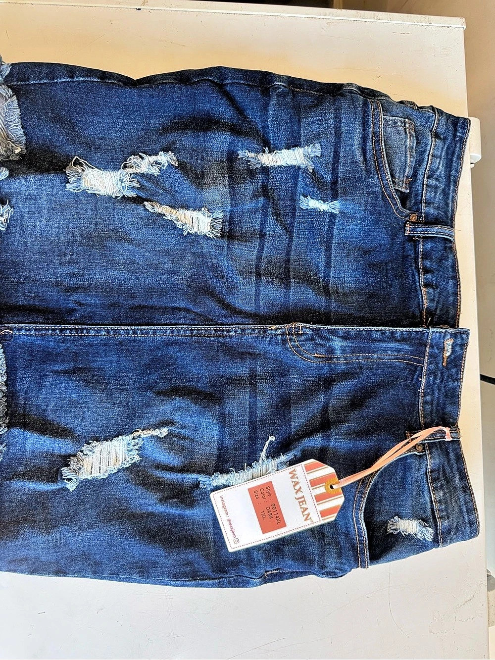 Mavi Jeans Distressed Blue Jeans NWT